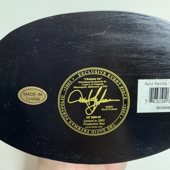 David Frykman Christmas Joy Santa Claus & Polar Bear Signed Figurine 2005 - Picture 8 of 10